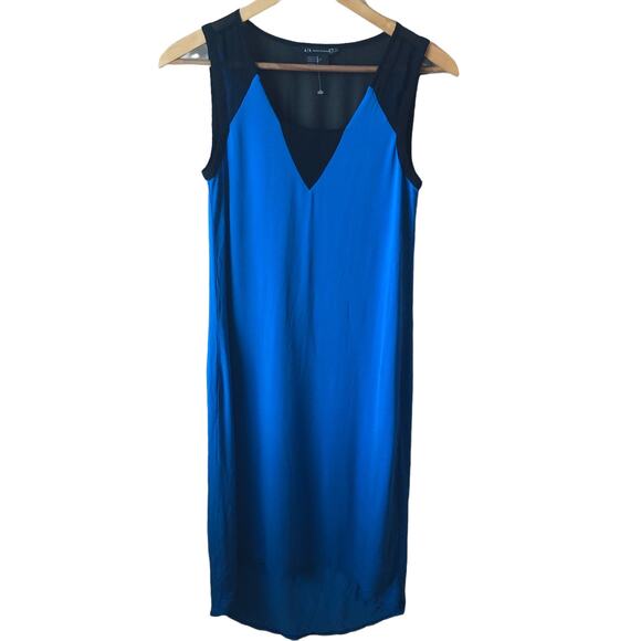 Armani Exchange Blue Black Dress New without tags Size XS - Picture 1 of 11